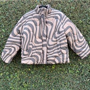 ASOS Design swirl quilted padded jacket